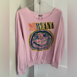 Nirvana Off-Shoulder Sweatshirt